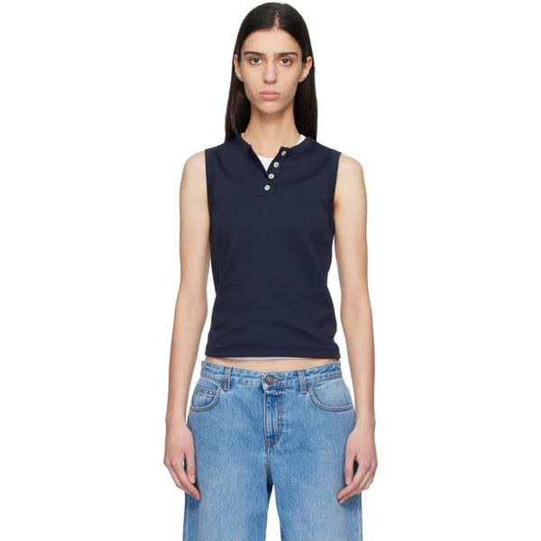  Flore Flore Navy Jess Tank Top 