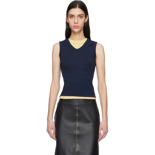  Flore Flore Navy Jill Tank Top 