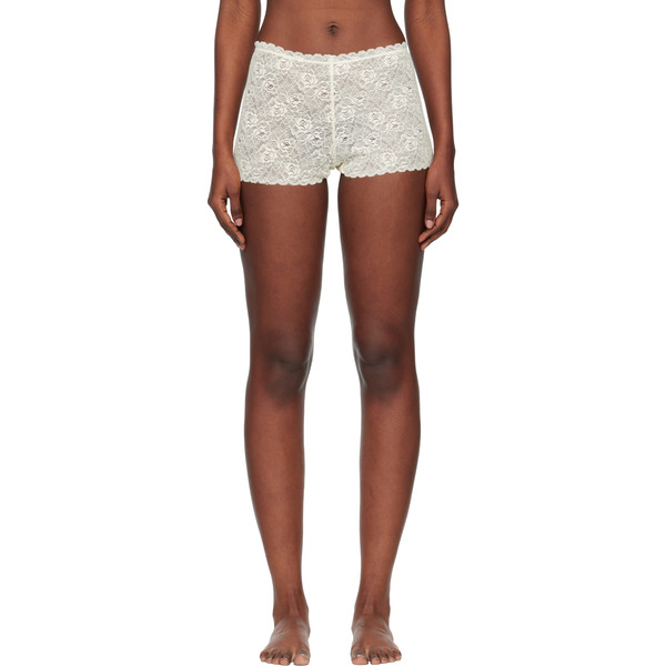  Fruity Booty Off-white Meringue Lace Shortie Shorts 