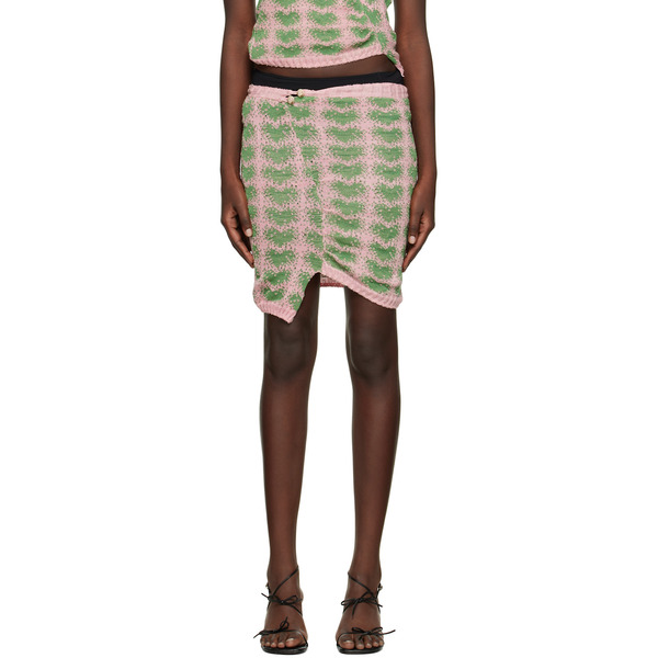  Gabe Gordon Green & Pink Heart Miniskirt 