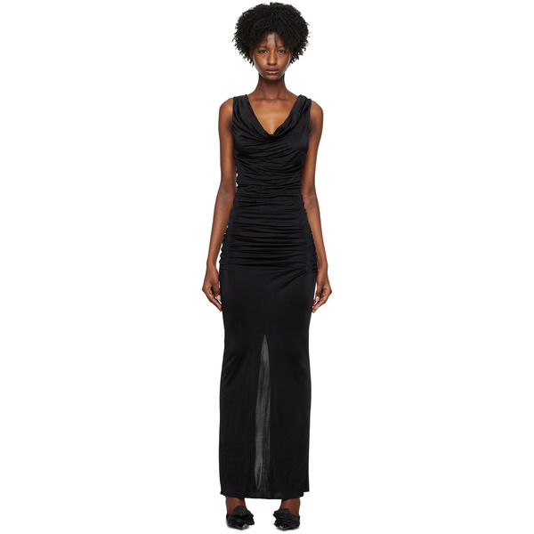  Gauge81 Black Ina Maxi Dress 