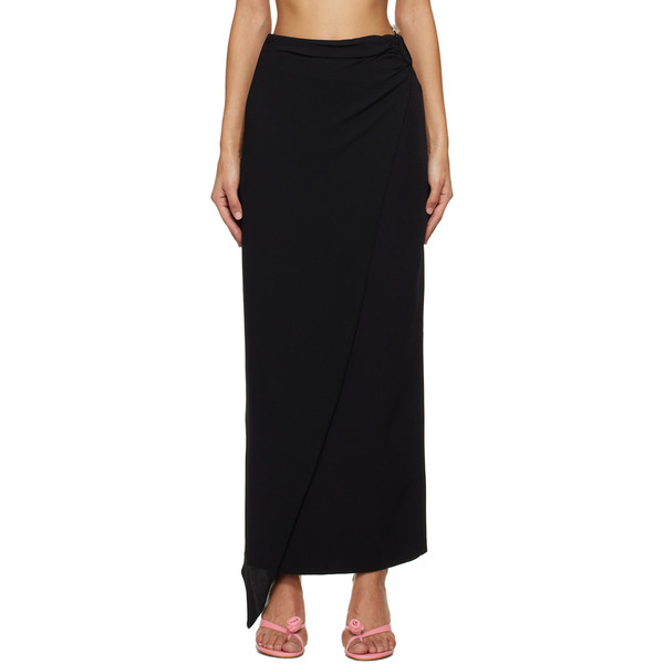  Gcds Black Hoop Maxi Skirt 