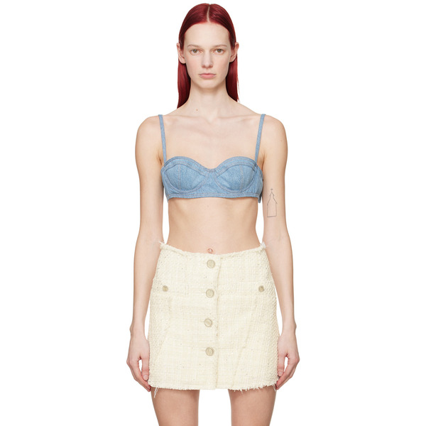  Gcds Blue Underwire Denim Bra 