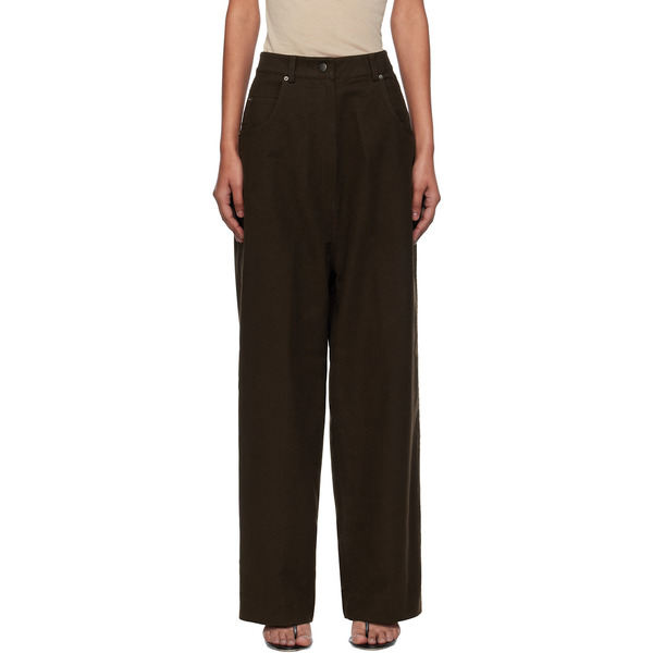  Gia Studios Brown Grace Trousers 