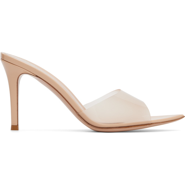  Gianvito Rossi Beige Elle 85 Heeled Sandals 