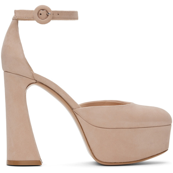  Gianvito Rossi Beige Holly D'orsay Heels 