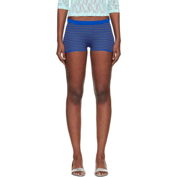  Gimaguas Blue & Brown Camu Shorts 