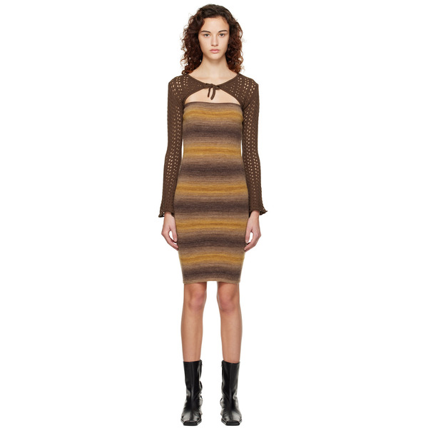  Gimaguas Ssense Exclusive Brown Atcama Minidress 
