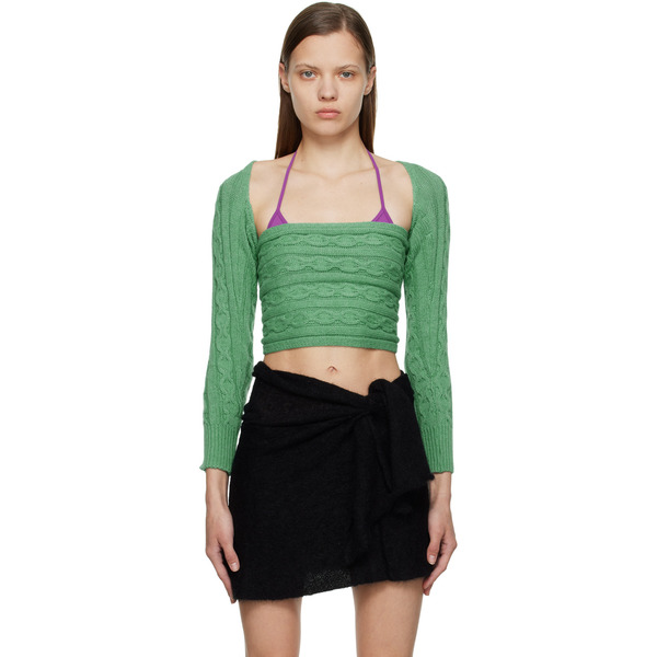 Gimaguas Ssense Exclusive Green Mariona Sweater 
