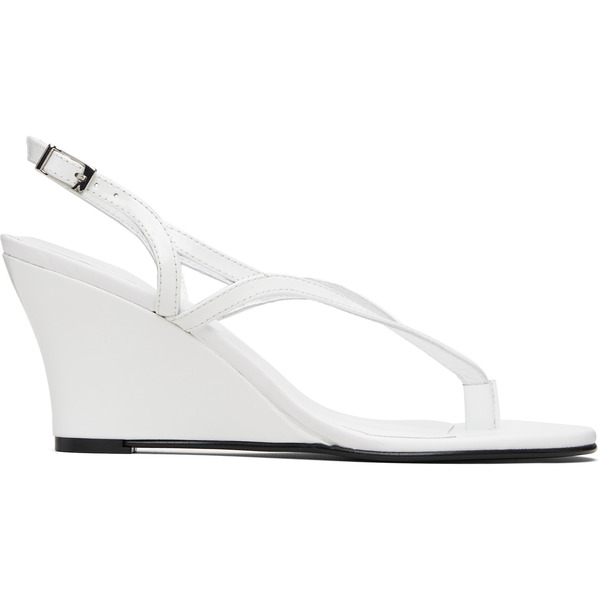  Gimaguas White Wedge Heeled Sandals 