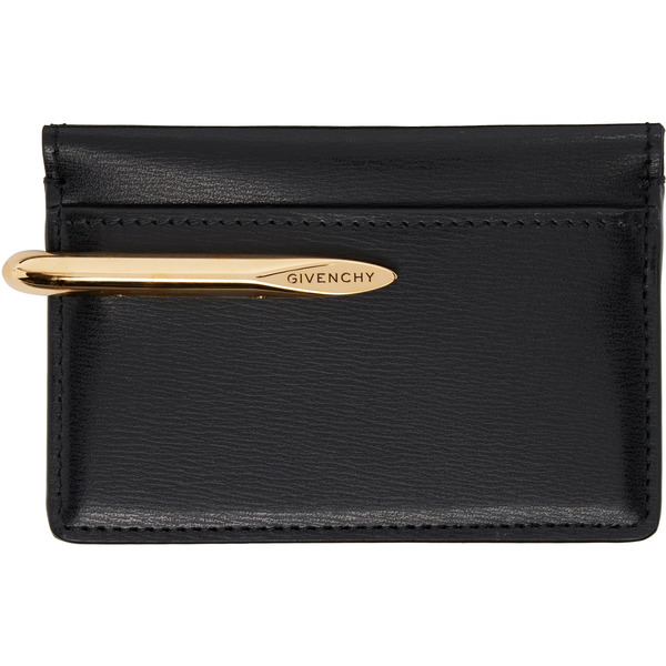  Givenchy Black Pinch Card Holder 