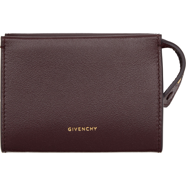  Givenchy Burgundy Day Zipped Card Holder 