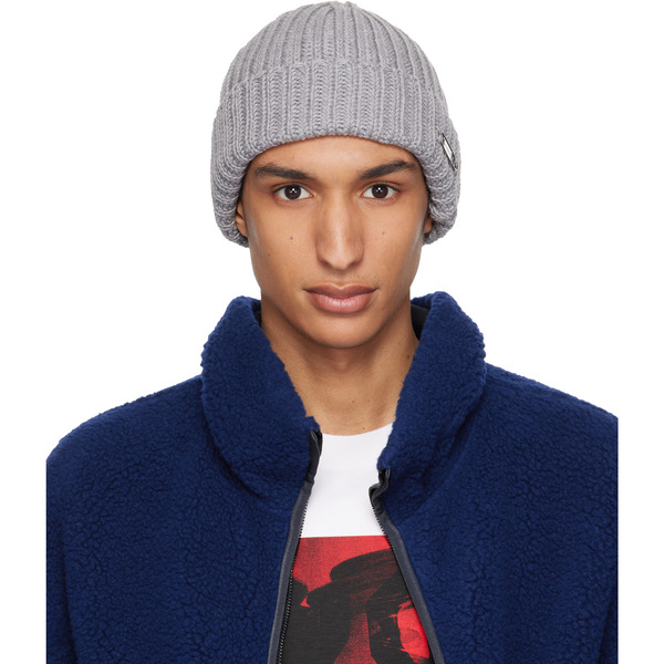  Givenchy Gray Safety Pin Beanie 
