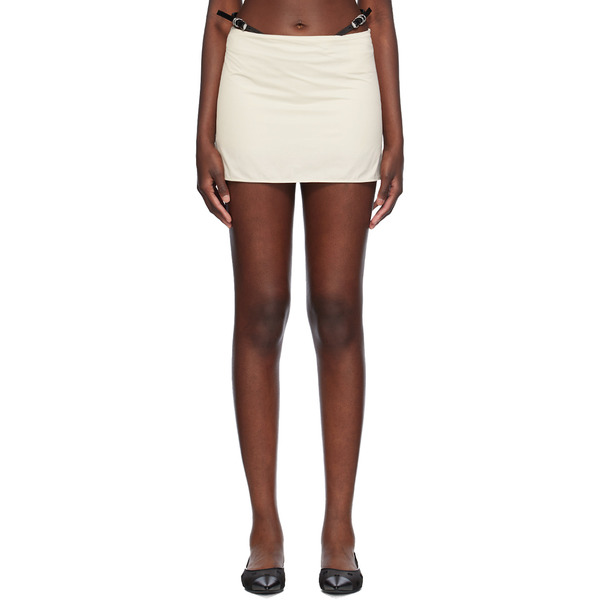  Givenchy Off-white Belted Miniskirt 