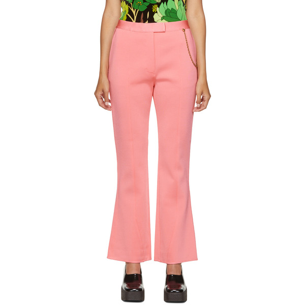  Givenchy Pink Chain Flared Trousers 