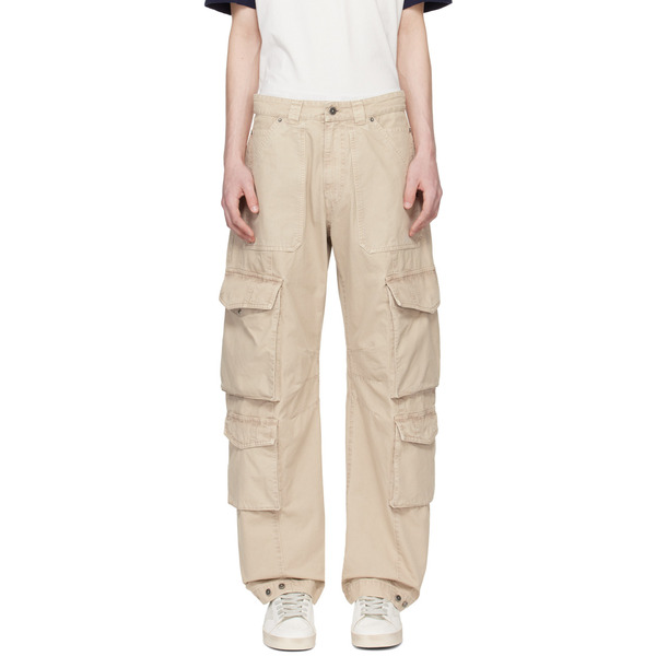  Golden Goose Beige Pocket Cargo Pants 