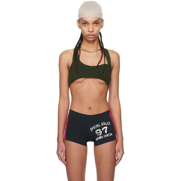  Greg Ross Khaki Racer Back Bra 