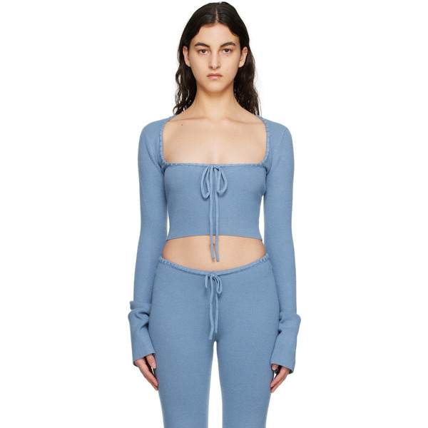  Guizio Blue Bow Sweater 