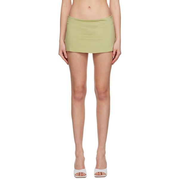  Guizio Green Low-rise Miniskirt 