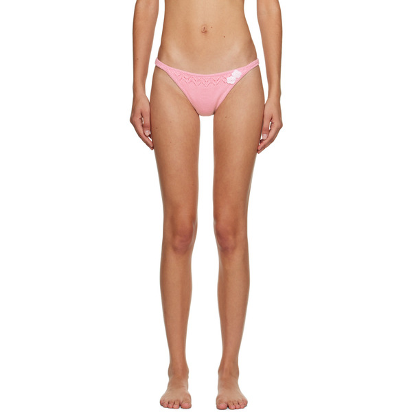  Guizio Pink Frankies Bikinis Edition Tide Bikini Bottoms 