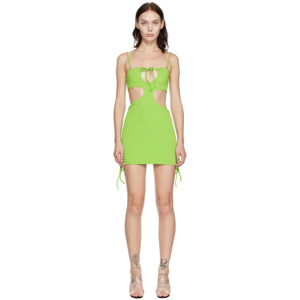  Guizio Ssense Exclusive Green Minidress 