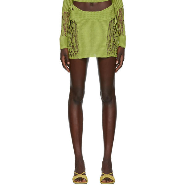  Guizio Ssense Exclusive Green Miniskirt 