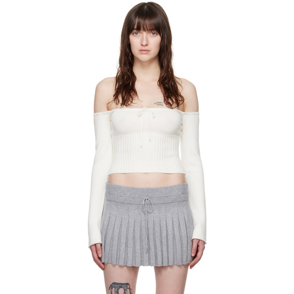  Guizio White Bayberi Sweater 