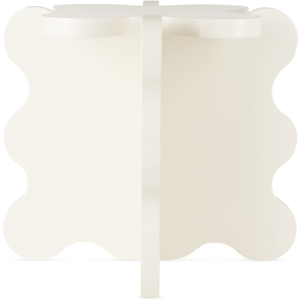  Gustaf Westman Objects White Curvy Mini Side Table 