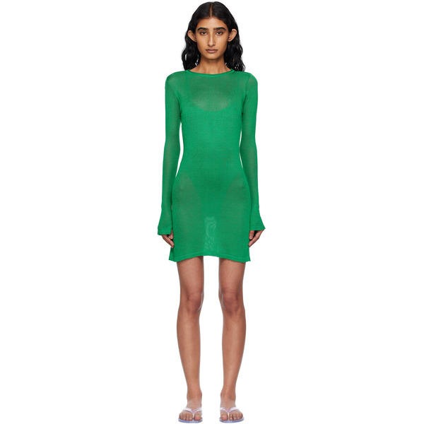  Haight Green Jane Knit Minidress 