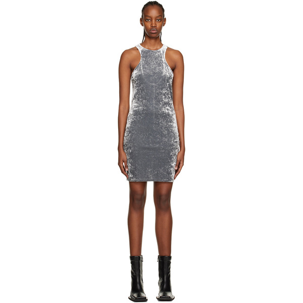  Han Kjobenhavn Silver Open Back Minidress 
