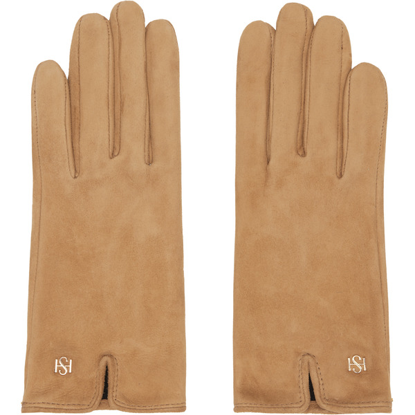  Handsome Stockholm Beige Essentials Suede Gloves 