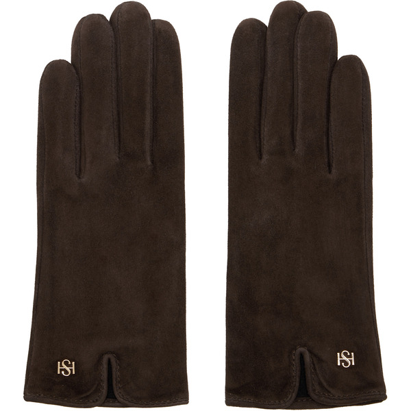  Handsome Stockholm Brown Essentials Suede Gloves 