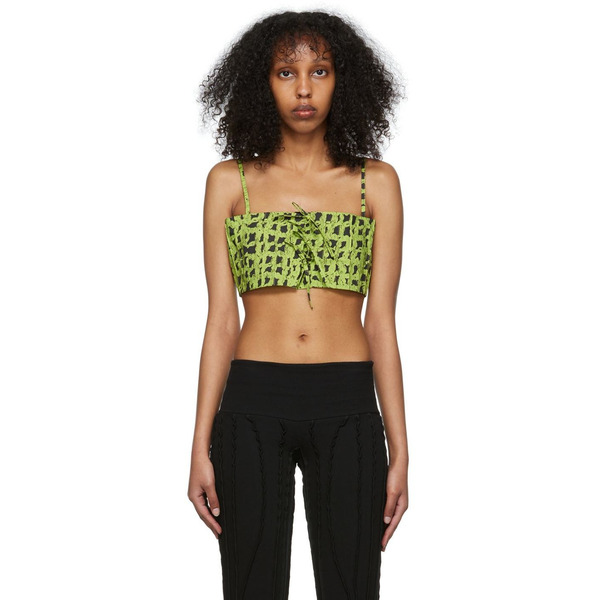  Helenamanzano Green Isleta Camisole 