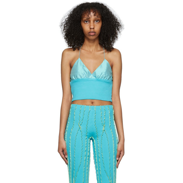  Helenamanzano Ssense Exclusive Blue Tank Top 