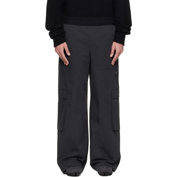  Heliot Emil Black Pulsar Cargo Pants 