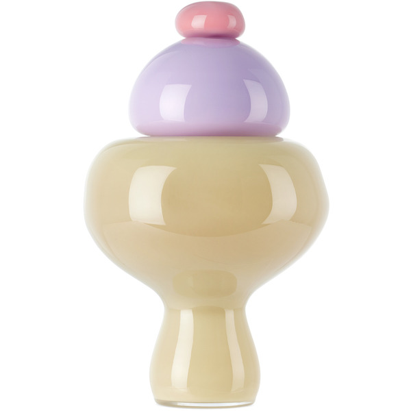 Helle Mardahl Off-white & Purple Candy Jar 