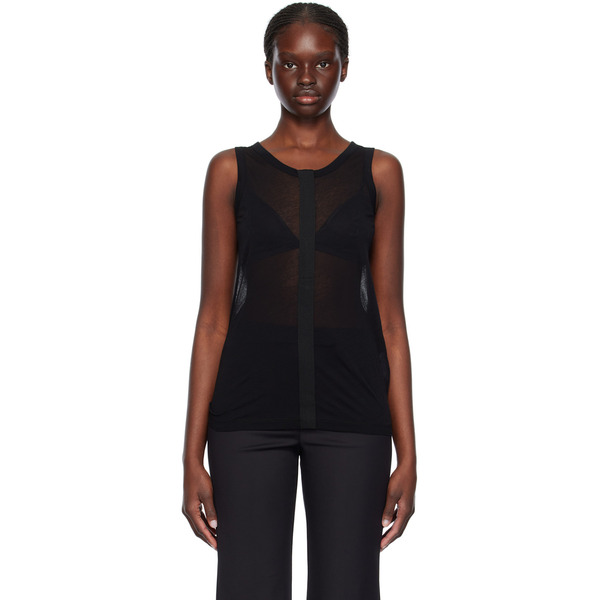  Helmut Lang Black Two-way Tank Top 