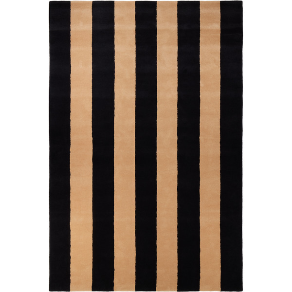  Hem Black & Brown Pattern Large Rug 