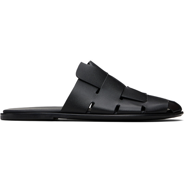  Hereu Black Dira Slim Slip-on Loafers 