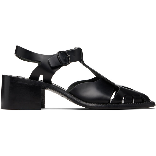  Hereu Black Pesca Heeled Sandals 