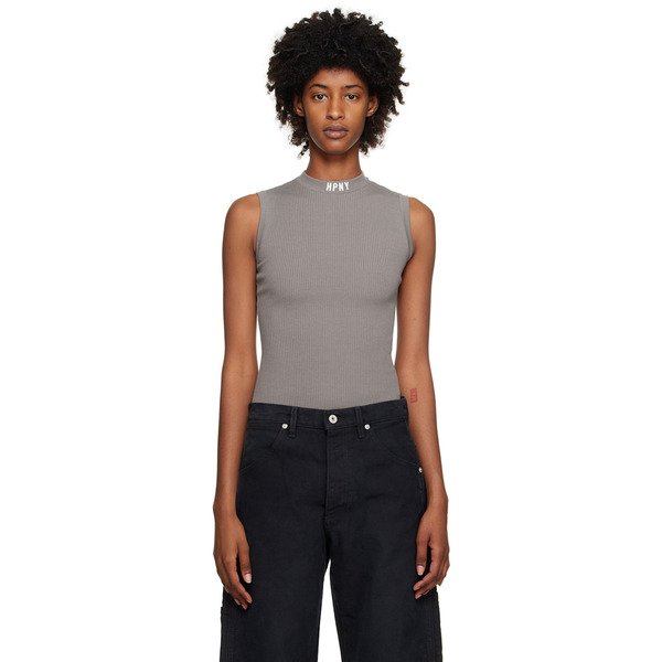  Heron Preston Gray 'hpny' Bodysuit 