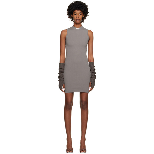  Heron Preston Gray 'hpny' Minidress 