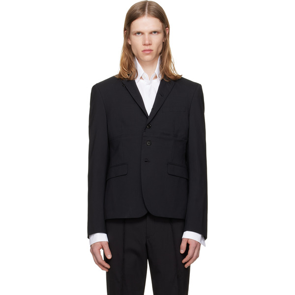  Hodakova Black Double Button Blazer 