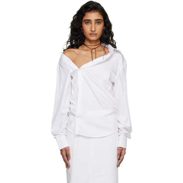  Hodakova White Asymmetric Shirt 