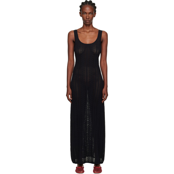  Holzweiler Black Tine Crochet Maxi Dress 