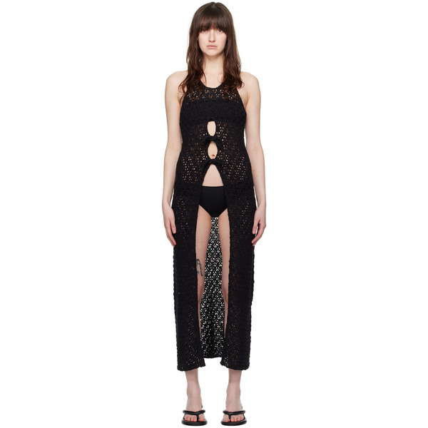  Holzweiler Black Wou Tape Maxi Dress 