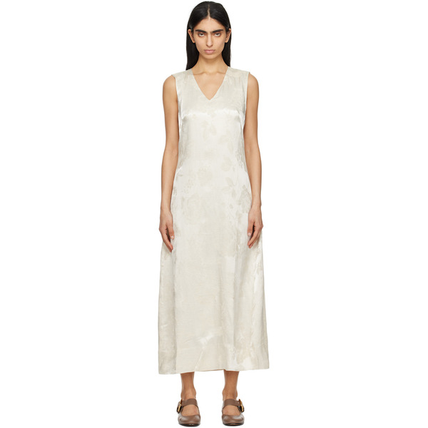  Holzweiler Off-white Luka Jacquard Maxi Dress 