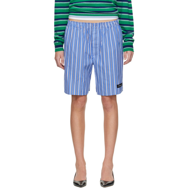  Hommegirls Blue Long Boxer Shorts 