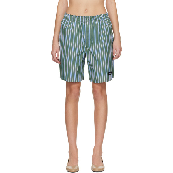  Hommegirls Green Long Boxer Shorts 