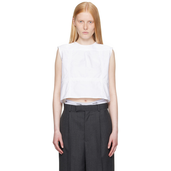  Hommegirls White Shell Top 